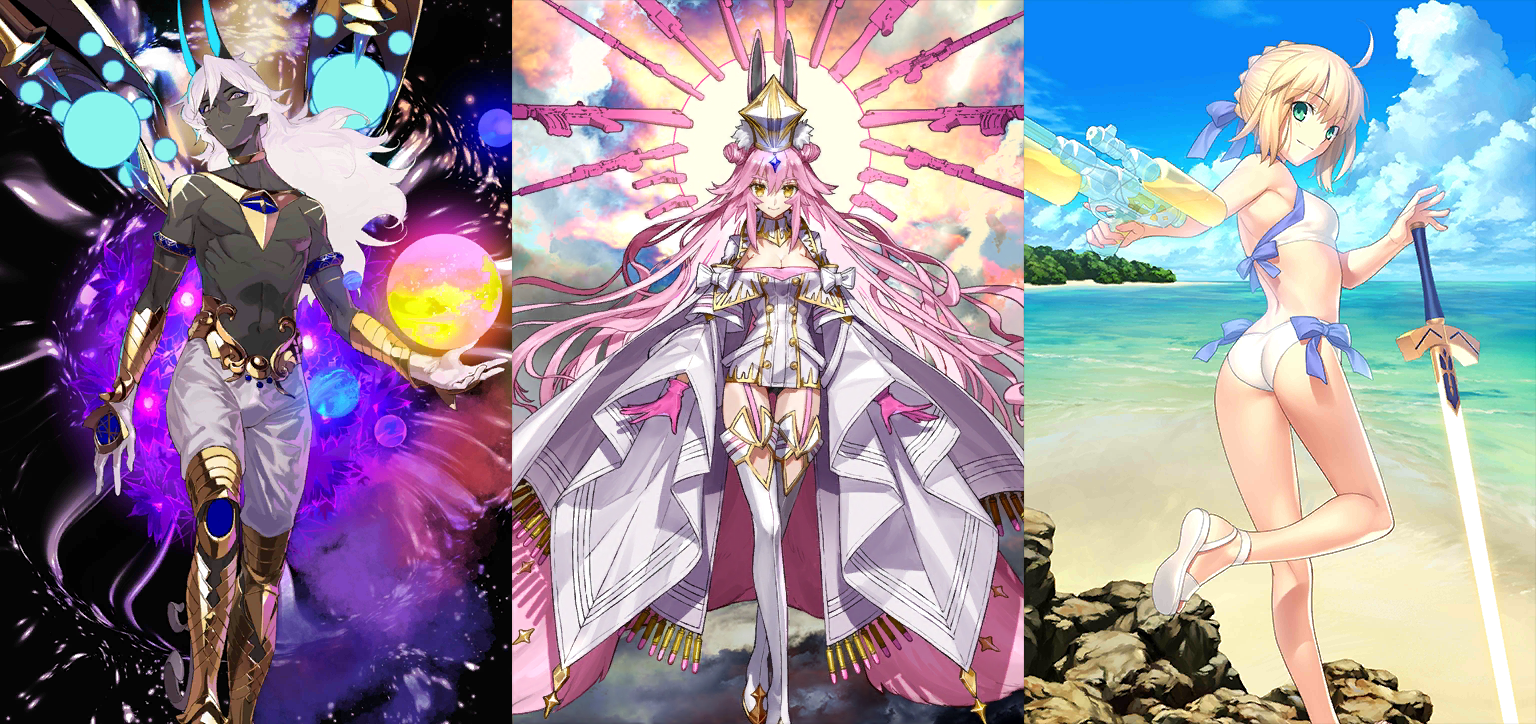 JP] Fate Grand Order FGO NP2 Arjuna alter + Koyanskaya starter
