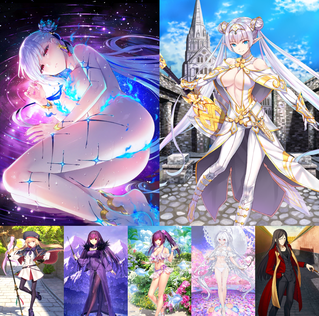 Compte Fate/Grand Order JP - Serviteurs Rares : Douman NP5, Archetype Earth NP2, Britomart NP3 - Compte Comme Neuf