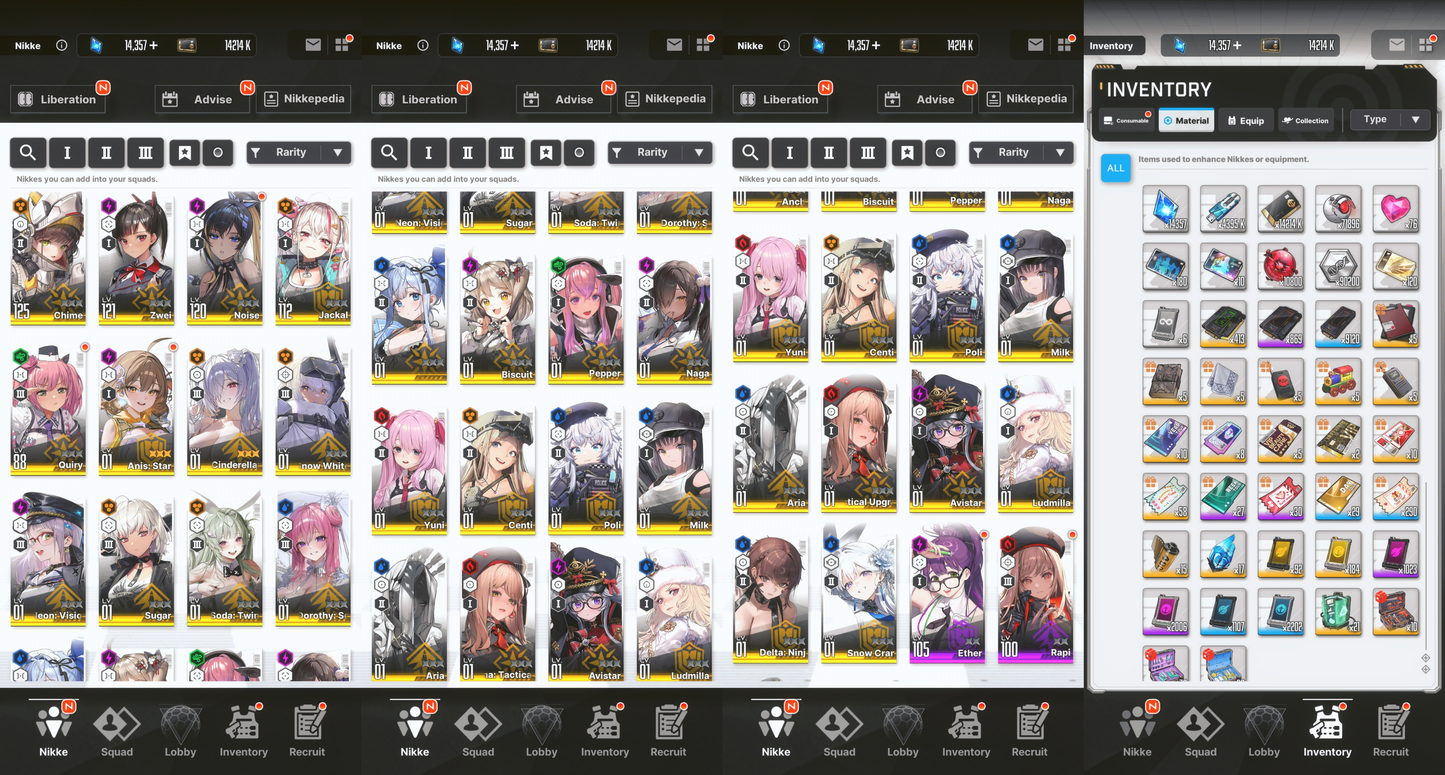 [GLOBAL] [INSTANT] MLB 4X Anis: Star / Cinderella: Crystal Wave + SSRs + 0~50000 Gems | GODDESS OF VICTORY NIKKE starter account Max Limit Break (see options)
