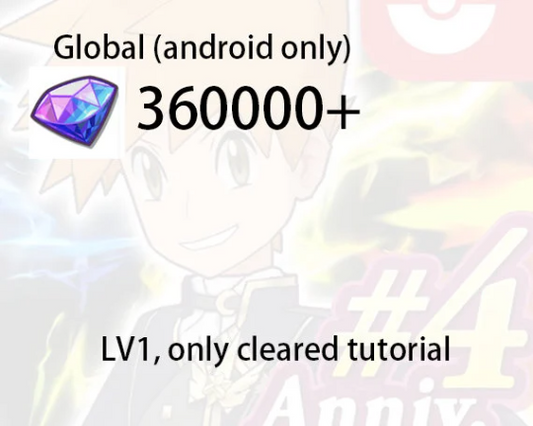 360000+ Gems Pokémon Masters EX Global Starter Account [Android Only]-Mobile Games Starter