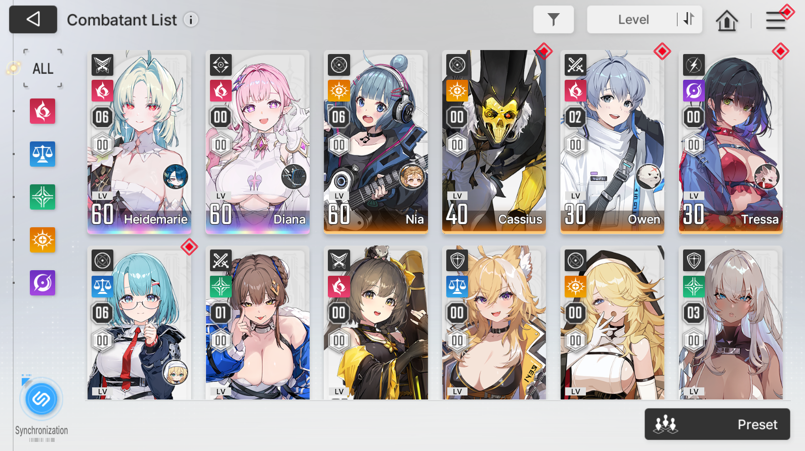 [GLOBAL] 6+1 Heidemarie + Diana + 240 pulls + 1 Omega Code etc | Chaos Zero Nightmare Semi Starter Account-Mobile Games Starter