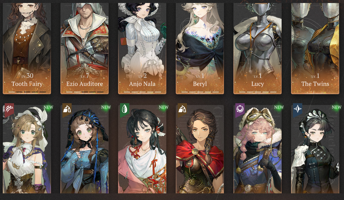 [GLOBAL] [INSTANT] All 11 Limited | Triple P5 Beryl P5 Lucy P5 Anjo Nala P2 Ezio + Rhiannon Twins etc + 141 Unilogs | Reverse: 1999 Portrait 5 Starter Account-Mobile Games Starter