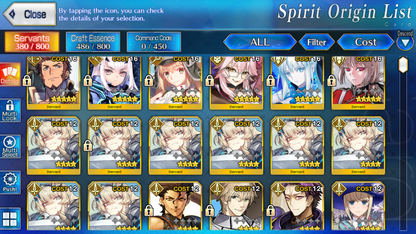 [NA] FGO Morgan Tam Lin Lancelot Melusine + 5Gawain 4Tristan + Koyanskaya Altria Caster+ 2-3x5* Fate Grand Order starter account