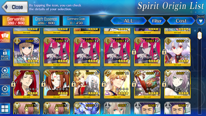 [NA] FGO Morgan Tam Lin Lancelot Melusine + 5Gawain 4Tristan + Koyanskaya Altria Caster+ 2-3x5* Fate Grand Order starter account