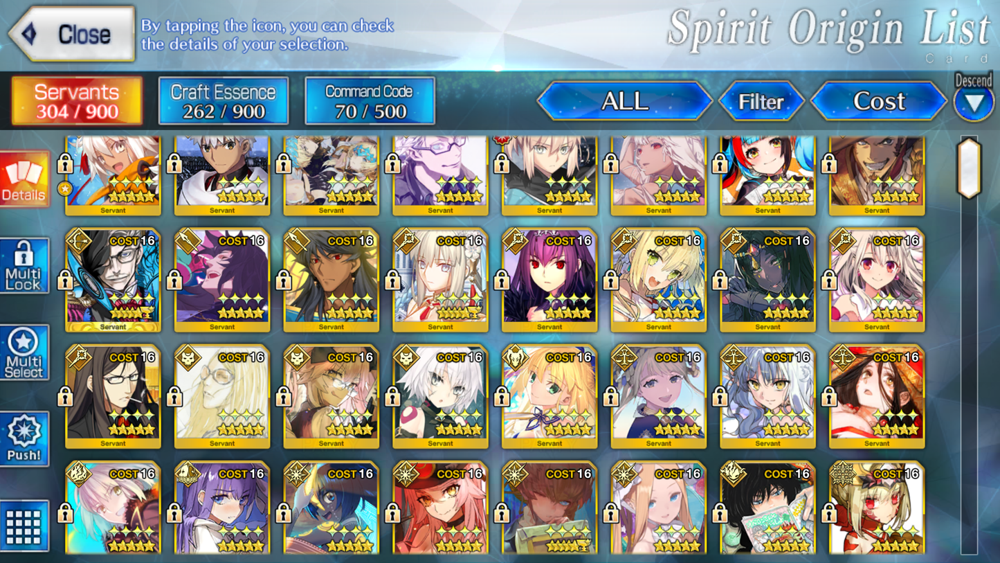 [NA] [INSTANT] FGO 32 x 5* + 340SQ Fate Grand Order endgame account