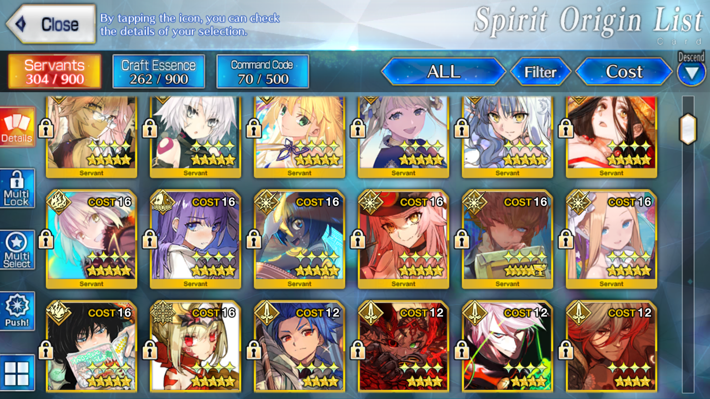 [NA] [INSTANT] FGO 32 x 5* + 340SQ Fate Grand Order endgame account