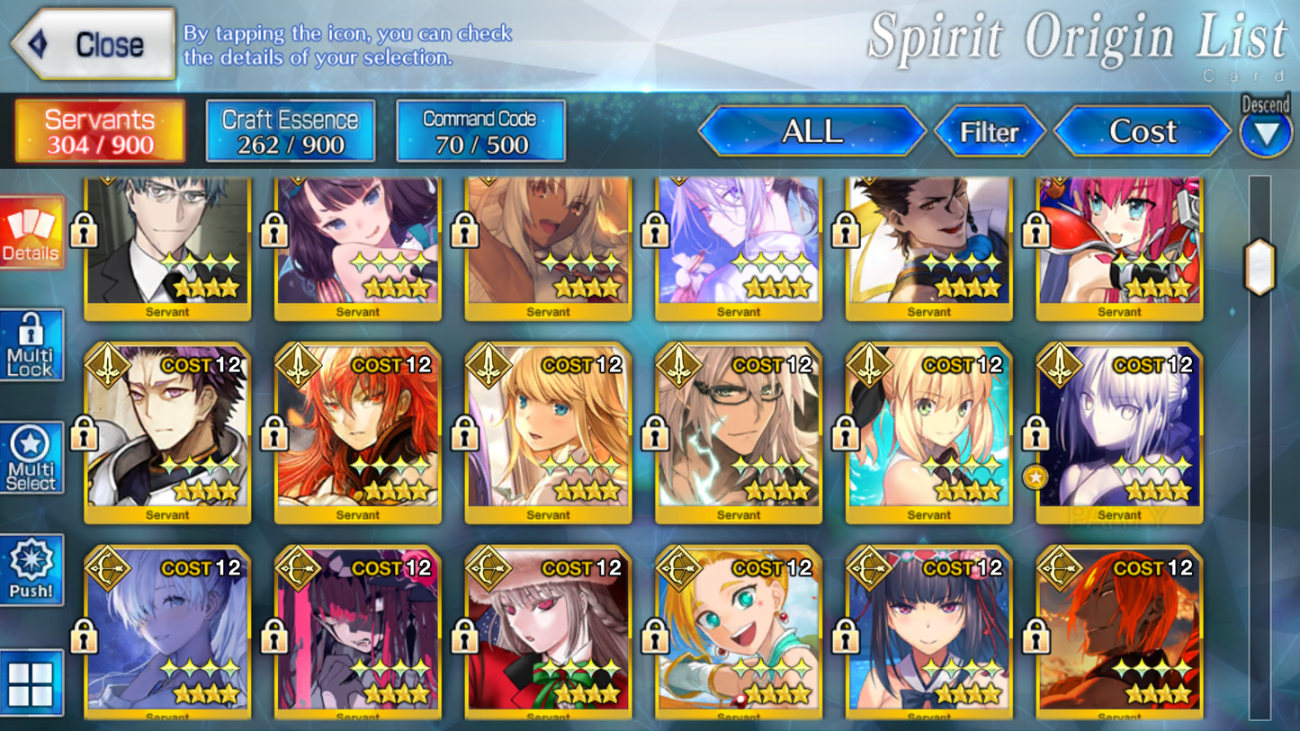 [NA] [INSTANT] FGO 32 x 5* + 340SQ Fate Grand Order endgame account
