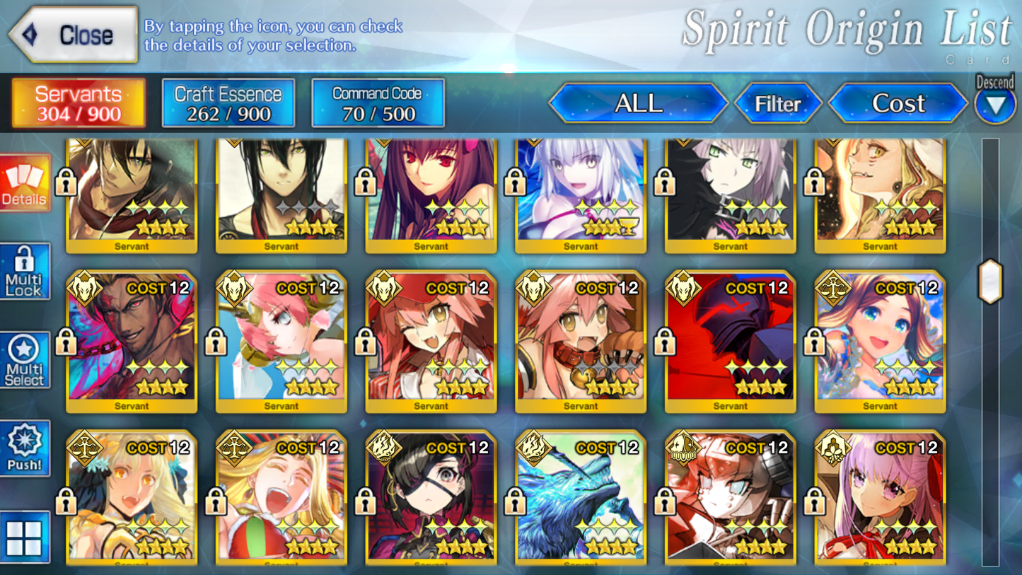 [NA] [INSTANT] FGO 32 x 5* + 340SQ Fate Grand Order endgame account