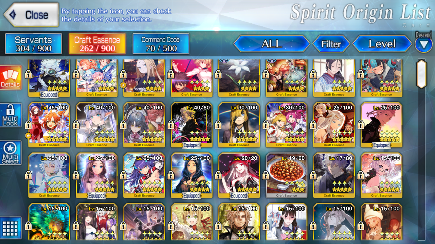 [NA] [INSTANT] FGO 32 x 5* + 340SQ Fate Grand Order endgame account