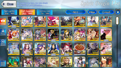 [NA] [INSTANT] FGO 32 x 5* + 340SQ Fate Grand Order endgame account
