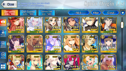 [NA] [INSTANT] FGO 21 (28) x 5* NP3 Space Ereshkigal Fate Grand Order endgame account
