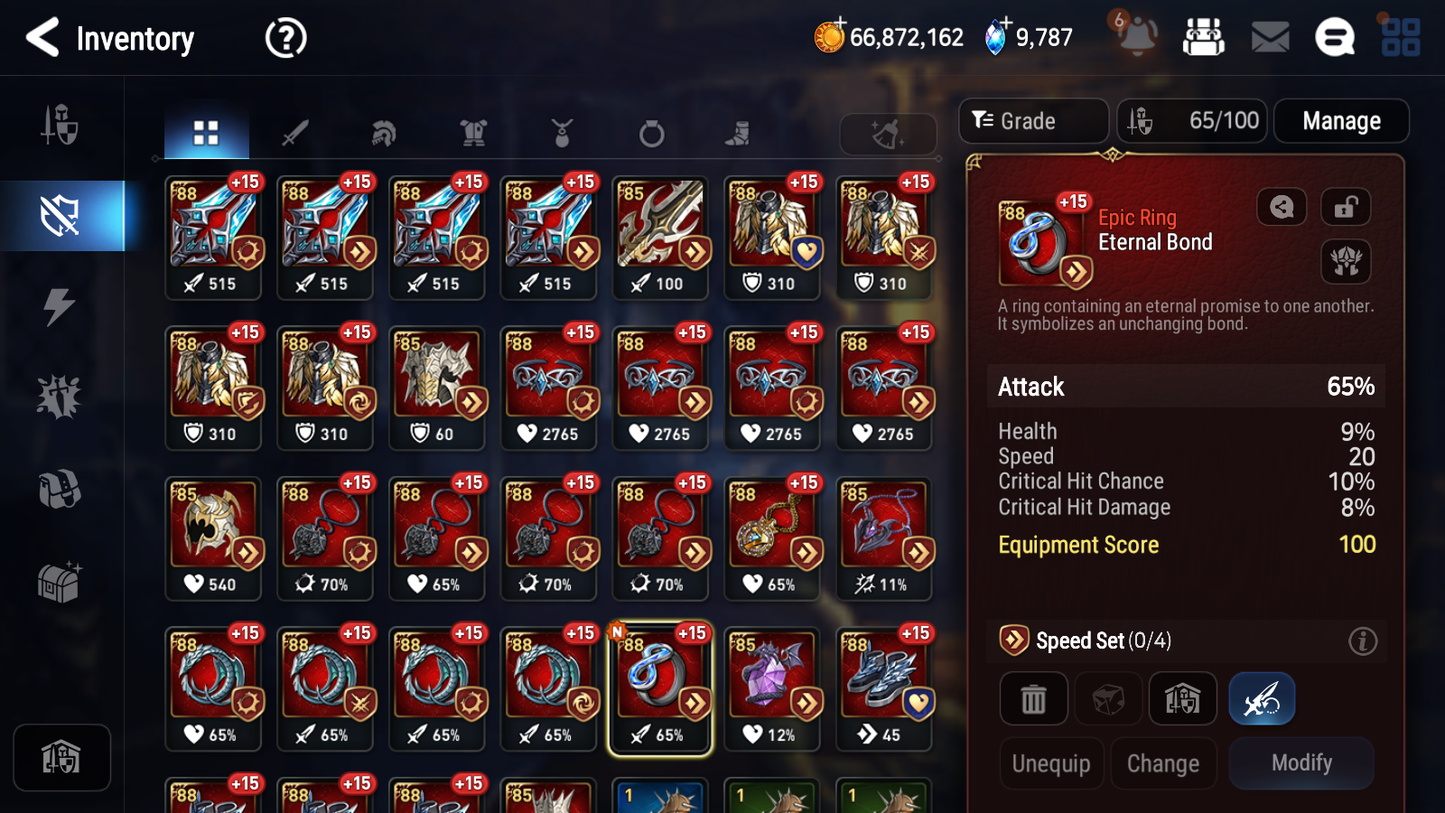 [GLOBAL] [INSTANT] Epic 7 Seven 5ML 1LIM Empyrean Ilynav Abyssal Yufine Faithless Lidica Requiem Roana Charles Summer Fumyr + 78ML pulls 9k skystones mystics+2x 20 Speed + 4 Sets Gear + Luna Skin + Name Starter Account-Mobile Games Starter