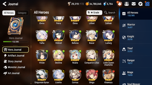 [GLOBAL] [INSTANT] Epic 7 Seven 4ML Lisette Empyrean Ilynav Conqueror Lilias Angel + 63ML pulls +2x 20 Speed + Luna Skin + Name Starter Account-Mobile Games Starter