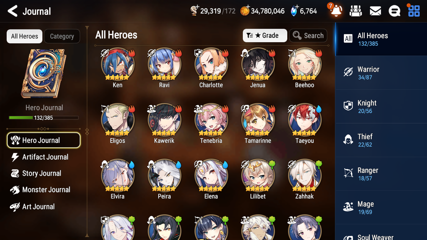 [GLOBAL] [INSTANT] Epic 7 Seven 4ML Lisette Empyrean Ilynav Conqueror Lilias Angel + 63ML pulls +2x 20 Speed + Luna Skin + Name Starter Account-Mobile Games Starter