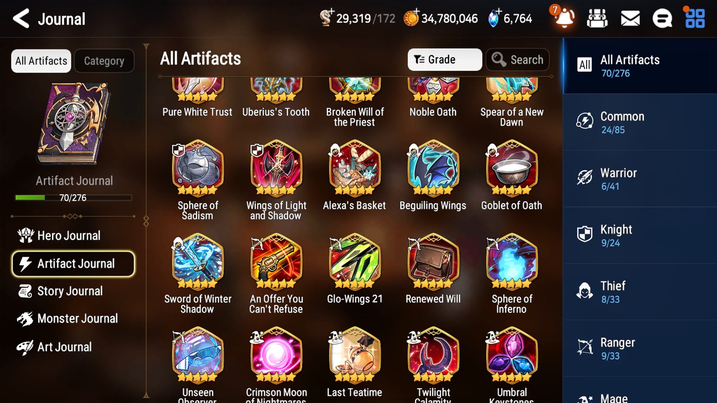 [GLOBAL] [INSTANT] Epic 7 Seven 4ML Lisette Empyrean Ilynav Conqueror Lilias Angel + 63ML pulls +2x 20 Speed + Luna Skin + Name Starter Account-Mobile Games Starter