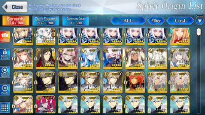 [NA] [INSTANT] FGO NP5 Tam Lin Lancelot + Melusine ruler + Morgan + Altria Caster Koyanskaya Oberon Chloe BG Fate Grand Order endgame account-Mobile Games Starter