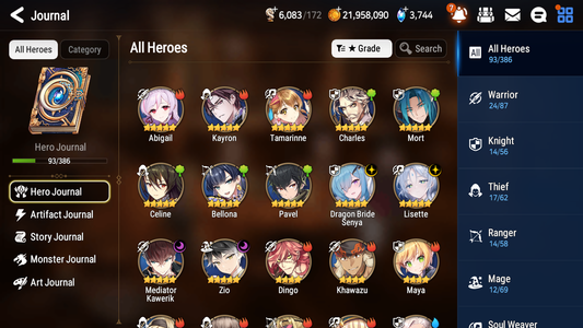 [GLOBAL] [INSTANT] Epic 7 Seven 4ML Lisette Dragon Bride Senya Zio Mediator Kawerik + 43ML pulls +2x 20 Speed + Luna Skin + Name Starter Account-Mobile Games Starter