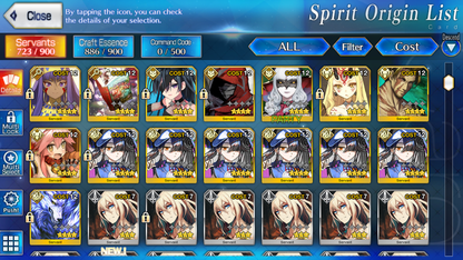 [NA] FGO double NP5 Ciel NP5 Morgan + Lancelot Altria Caster Koyanskaya Oberon 5Xufu 5Dobrynya + 800-1000SQ Fate Grand Order starter account