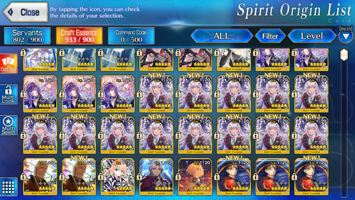 [NA] FGO double NP5 Morgan NP5 Tam Lin Lancelot Melusine + Altria Caster Koyanskaya Oberon + 3BG + 400SQ + 4x5* Fate Grand Order starter account