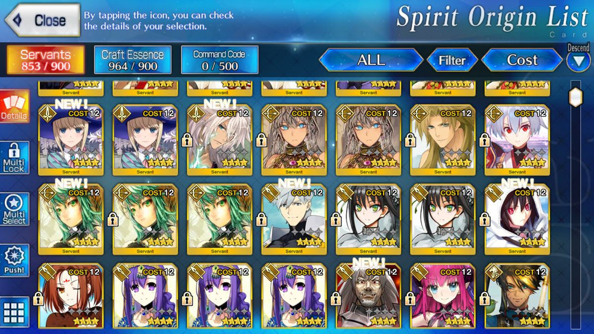[NA] FGO double NP5 Morgan NP5 Tam Lin Lancelot Melusine + Koyanskaya Oberon + 5 Kscope BG + 200SQ + 7x5* Fate Grand Order starter account