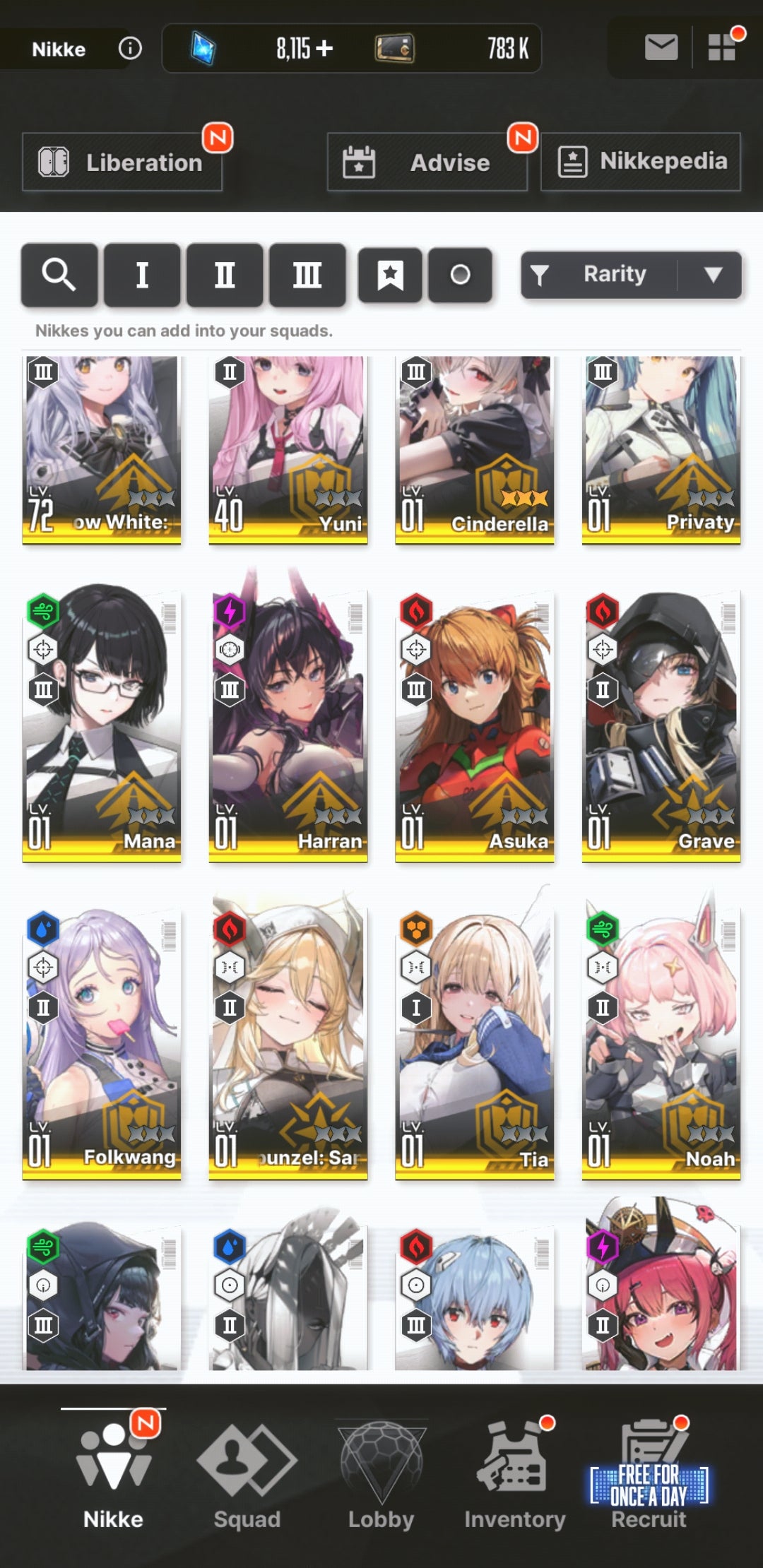 [GLOBAL] [INSTANT] NIKKE 20SSR 3Collab MLB 4 Cinderella+Skin+Asuka+Rei+Mari+Skin++Grave+Tia++ GODDESS OF VICTORY starter account Evangelion-Mobile Games Starter