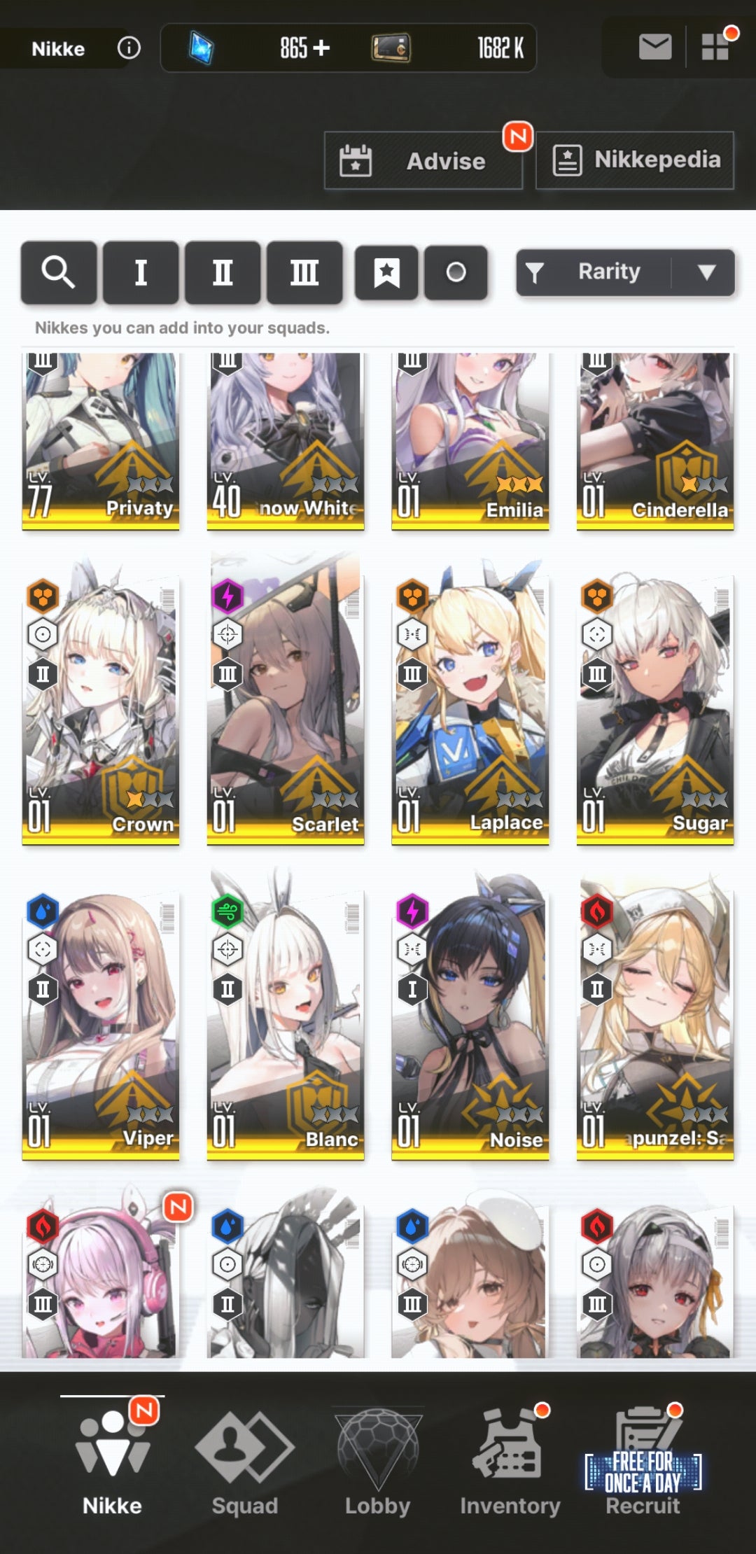 [GLOBAL] NIKKE 20SSR MLB 4 Emilia+skin+2 Crown+Modernia+Cinderella+Skin+Scarlet+Blanc+Viper+Aria+Noise++ GODDESS OF VICTORY starter account Re:Zero-Mobile Games Starter