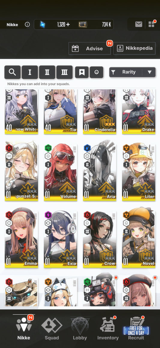 [NA] [INSTANT] NIKKE 14SSR MLB 4X Cinderella+Skin+Tia+Liter+ GODDESS OF VICTORY starter account-Mobile Games Starter