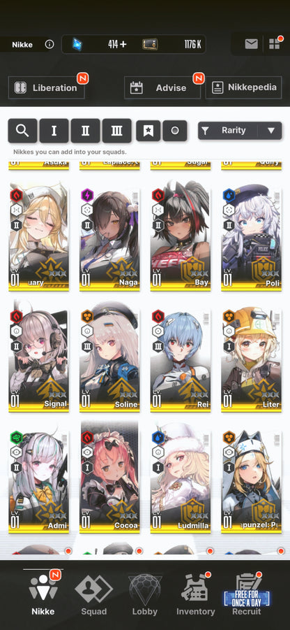 [NA] [INSTANT] NIKKE 20SSR MLB 4 Cinderella+Skin+ Asuka+Rei+Skin+Liter+Killer Wife+Naga+Bay+Cocoa++ GODDESS OF VICTORY starter account Evangelion-Mobile Games Starter