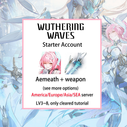 [ALL SERVER] [INSTANT] Aemeath / Signature Weapon | Wuthering Waves LV3~8 Starter Account America/Europe/Asia/HMT/Sea (see options)-Mobile Games Starter