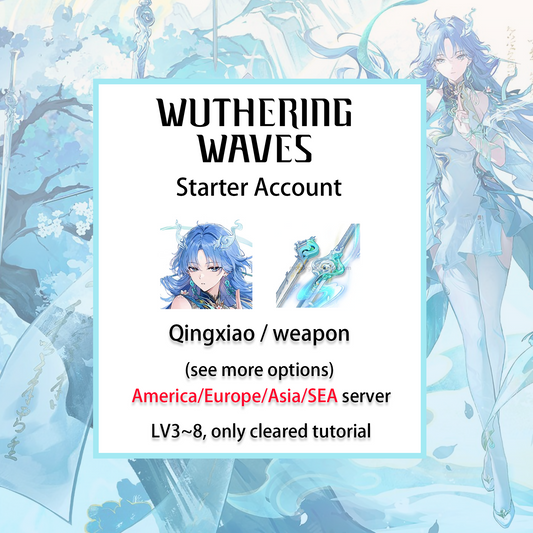 [ALL SERVER] [INSTANT] Qingxiao / Denia / Signature Weapon | Wuthering Waves LV3~8 Starter Account America/Europe/Asia (see options)-Mobile Games Starter