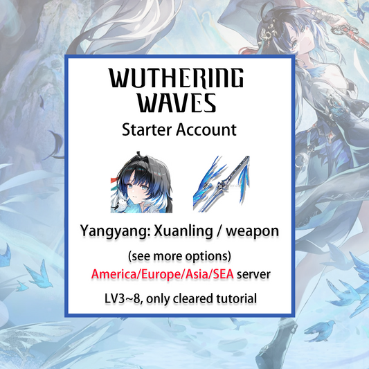 [ALL SERVER] [INSTANT] Yangyang: Xuanling / Signature Weapon | Wuthering Waves LV3~8 Starter Account America/Europe/Asia (see options)-Mobile Games Starter