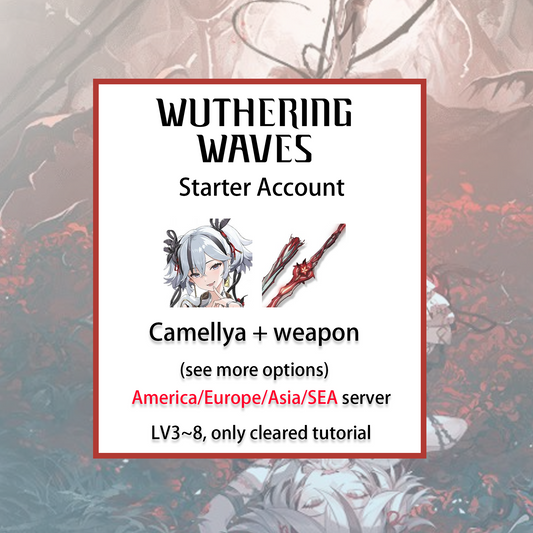 [ALL SERVER][INSTANT] Camellya + Red Spring | Wuthering Waves LV3~8 Starter Account America/Europe/Asia/HMT/Sea (see options)-Mobile Games Starter