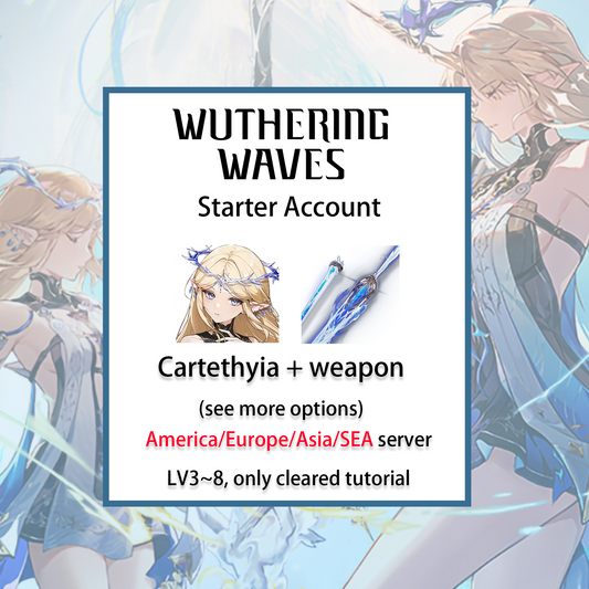 [ALL SERVER][INSTANT] Cartethyia + Signature Weapon | Wuthering Waves Starter Account America/Europe/Asia/HMT/Sea (see options)-Mobile Games Starter