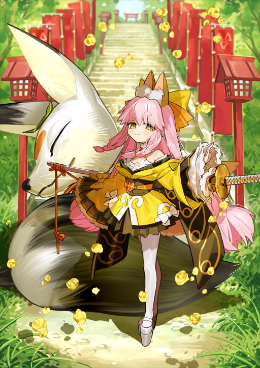 [JP] [INSTANT] FGO Tamamo Aria + 2 random limited 5* + 100-200SQ Fate Grand Order starter account