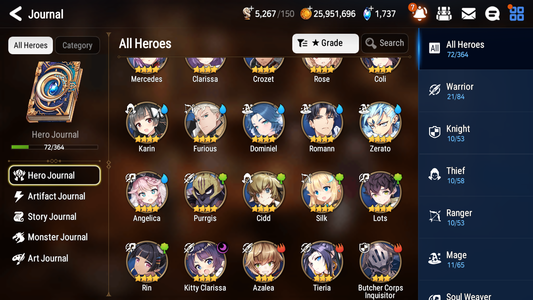 [ASIA] Epic 7 Seven 1ML 4LIM Navy Captain Landy Luna Dizzy Diene Cerise + ML Mystics Pulls + 20 Speed Aged Starter Account-Mobile Games Starter