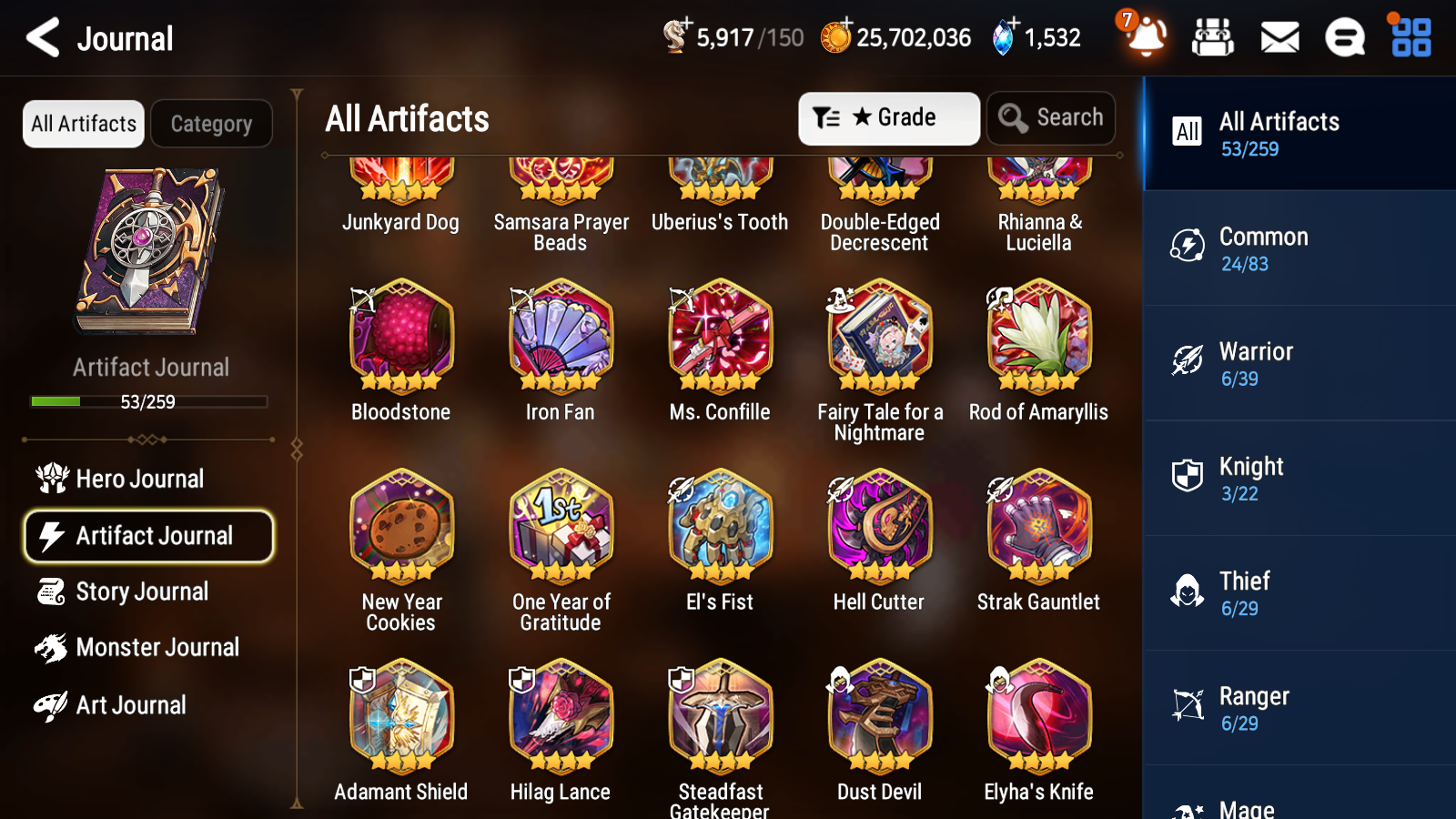 [ASIA] Epic 7 Seven 1ML 5LIM Luna Dizzy Diene Landy Cerise + ML Mystics Pulls + 20 Speed Aged Starter Account-Mobile Games Starter