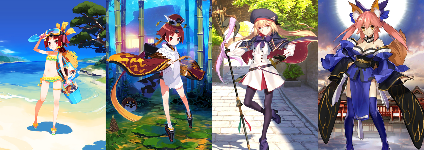 [JP] [INSTANT] FGO double Beni-enma Berserker Artoria Caster Tamamo + 1500-2000SQ Fate Grand Order endgame quartz account