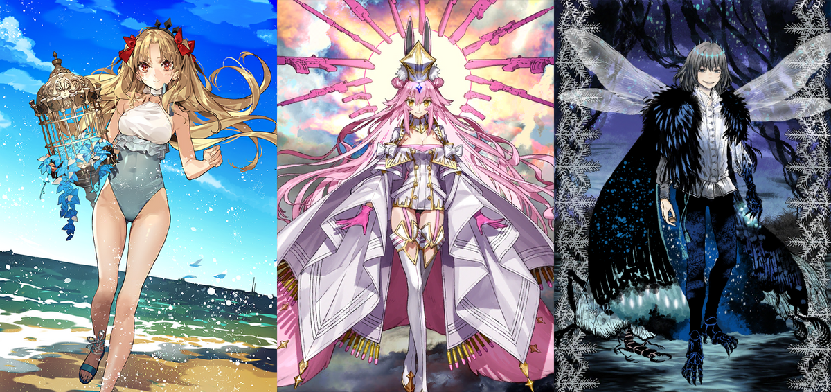 [NA][INSTANT] FGO Space Ereshkigal + Koyanskaya + Oberon + 3100-3200SQ + 100-200 tickets Fate Grand Order endgame account-Mobile Games Starter