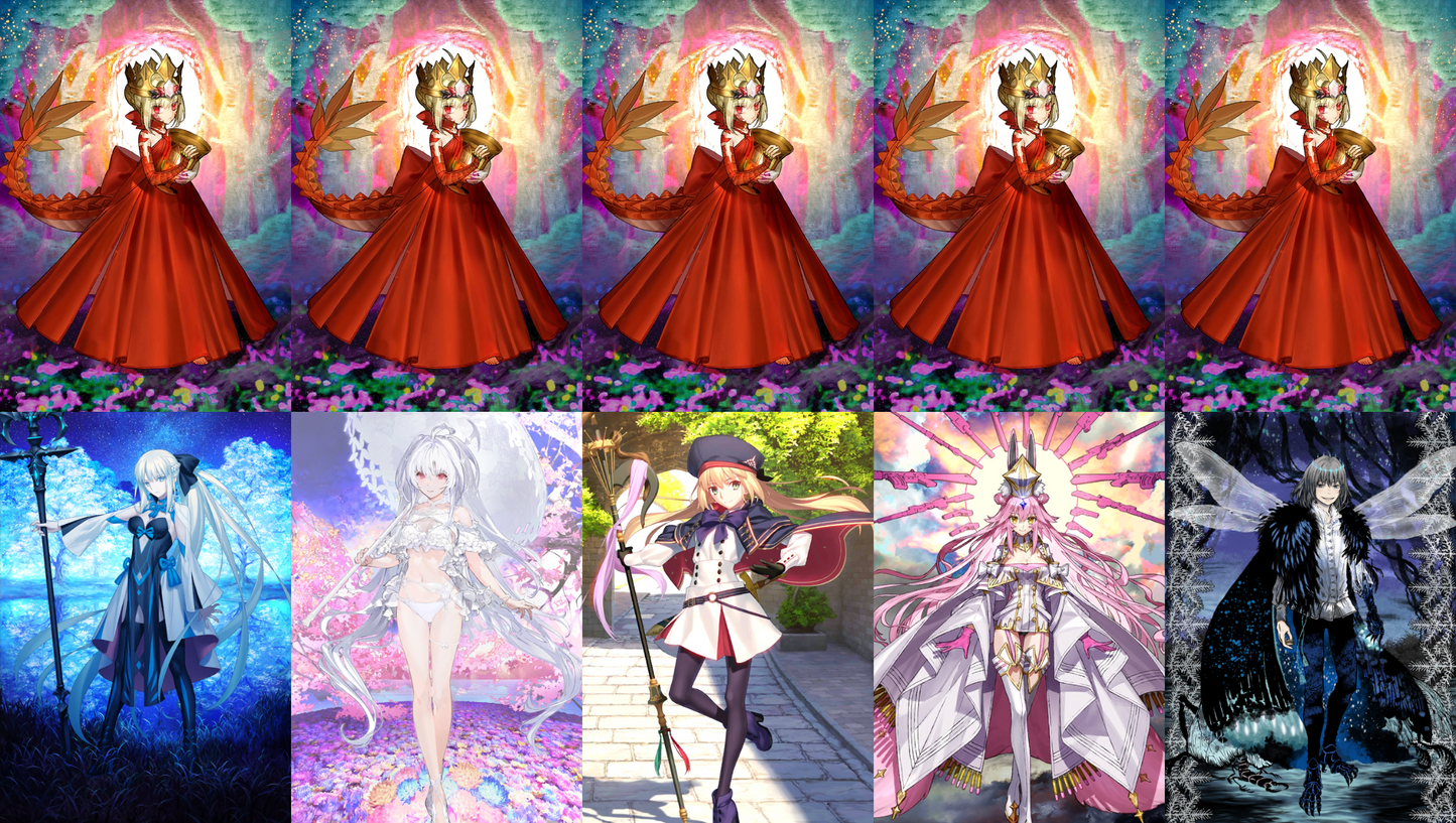 [NA] FGO NP5 Draco + Morgan + Altria Caster Koyanskaya Oberon Lady Avalon + 400SQ Fate Grand Order starter account