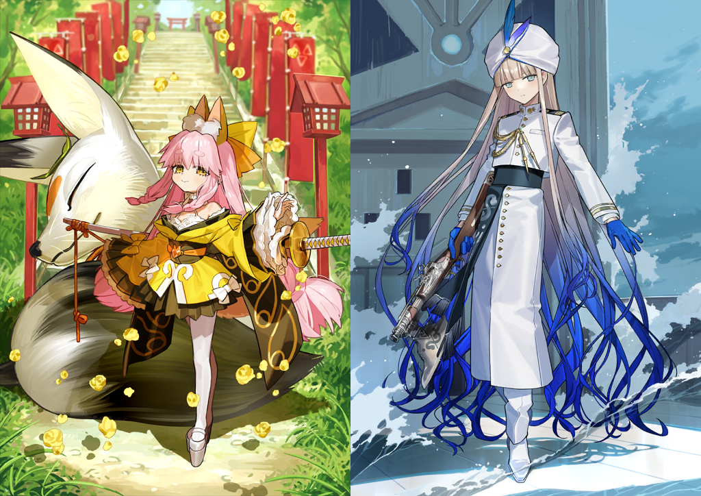 [JP] [INSTANT] FGO Tamamo Aria + Noah + 2x5* Fate Grand Order Nemo starter account-Mobile Games Starter