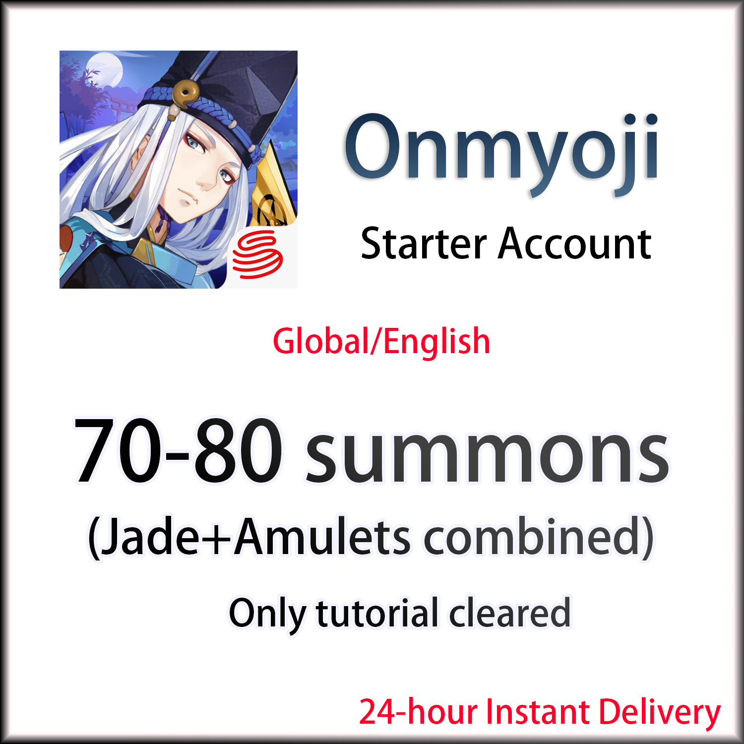 [EN] 70-80 summons | Onmyoji Global English Starter Account-Mobile Games Starter