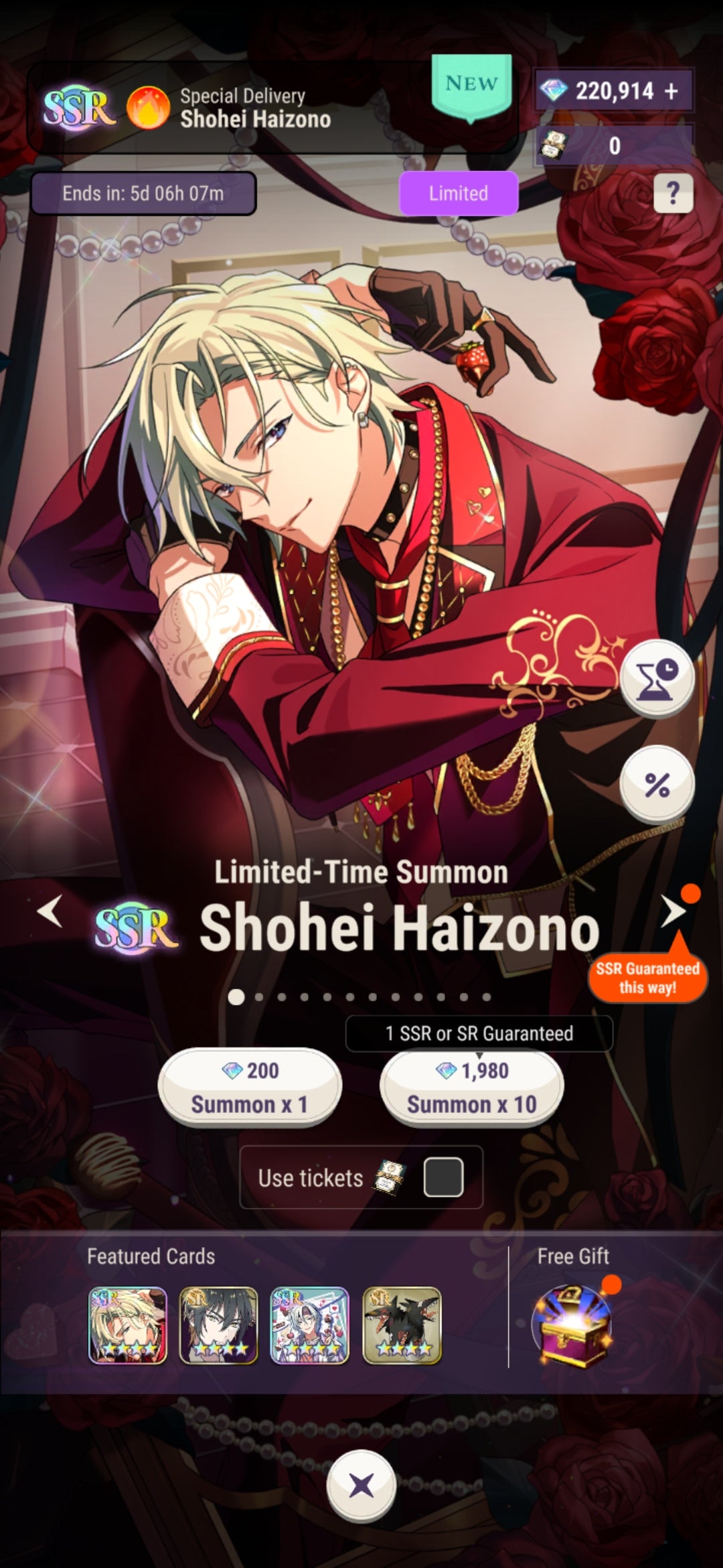 [EN] [INSTANT] 220000+ Diamonds | Tokyo Debunker Global English Starter Account (see options)-Mobile Games Starter