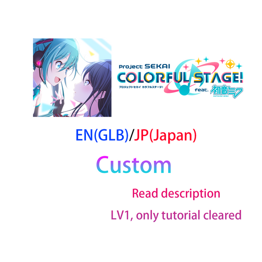 [EN/JP] Customized Project Sekai Colorful Stage Feat. Hatsune Miku Global Japan Custom Starter Account (pick your characters)-Mobile Games Starter