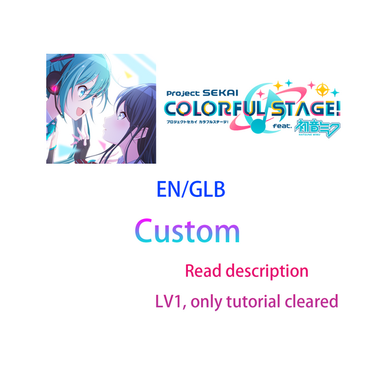 [EN/JP] Project Sekai Colorful Stage Feat. Hatsune Miku Global Custom Starter Account-Mobile Games Starter
