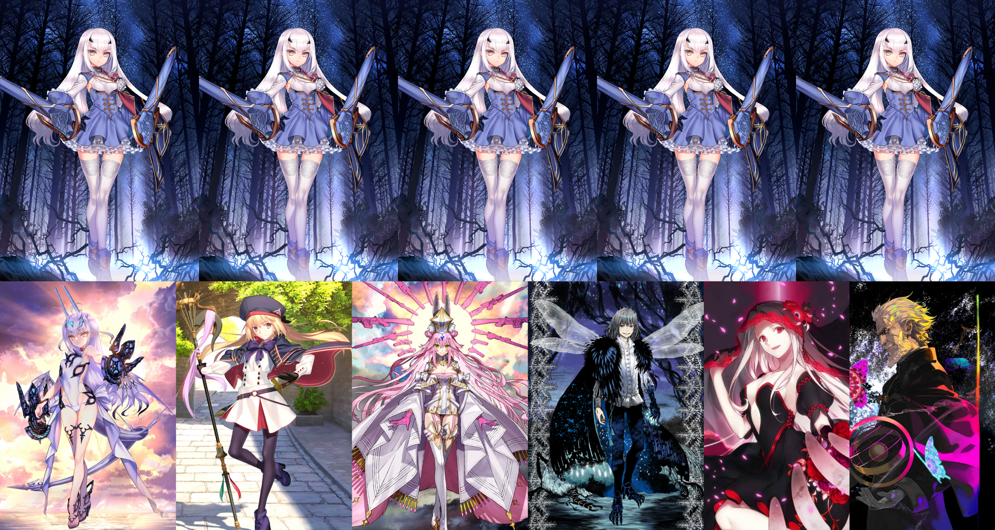 [NA] [INSTANT] FGO NP5 Tam Lin Lancelot + Melusine ruler + Altria Caster Koyanskaya Oberon + 1000-2000SQ BG Fate Grand Order endgame LB6 account (see options)-Mobile Games Starter