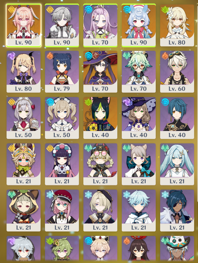 [EU] Genshin Impact C6 Linnea + BiS Signature + Sigewinne 6Illuga 6Aino AR56 EUROPE Farmed Endgame Account-Mobile Games Starter