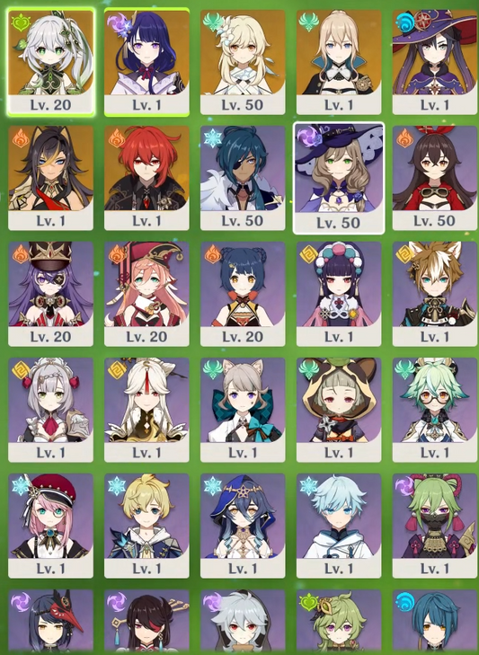 [EU] [INSTANT] Genshin Impact C2 Raiden Shogun + Nahida AR48 EUROPE Starter Farmed Account-Mobile Games Starter