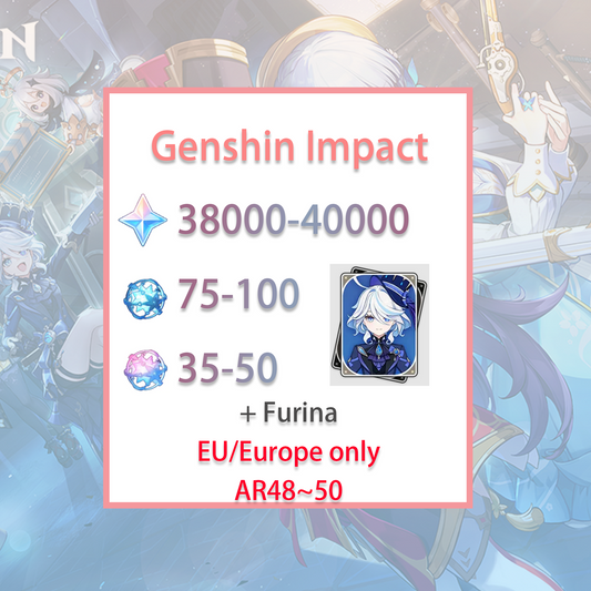 [EU] [INSTANT] Genshin Impact Furina + 38-40k primogems, Wishes EUROPE Starter Account-Mobile Games Starter