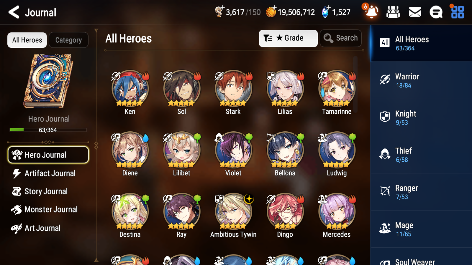 [EUROPE] Epic 7 Seven 1ML 1LIM Ambitious Tywin Diene + ML Pulls + 20 Speed + Name EU Starter Account-Mobile Games Starter