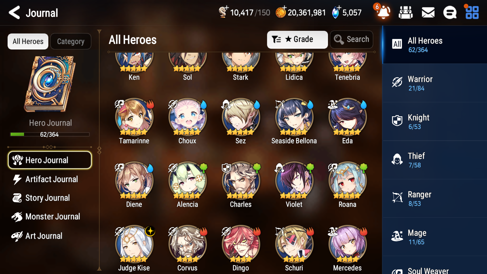 [EUROPE] Epic 7 Seven 1ML 2LIM Judge Kise Seaside Bellona Diene + ML Pulls + 20 Speed + Name EU Starter Account-Mobile Games Starter
